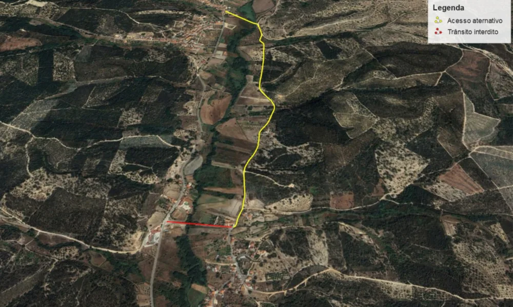 Atenção Condutores: Ribeira de Margem força corte de estrada por tempo indeterminado