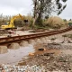 Rombo no Rio da Areia agrava danos na Linha do Oeste e inunda campos agrícolas em Valado dos Frades