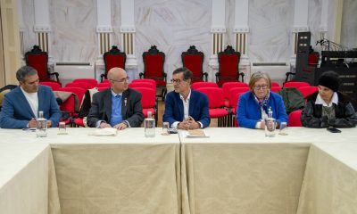 O Presidente da Câmara Municipal de Évora, Carlos Zorrinho, acompanhado pelos ve…