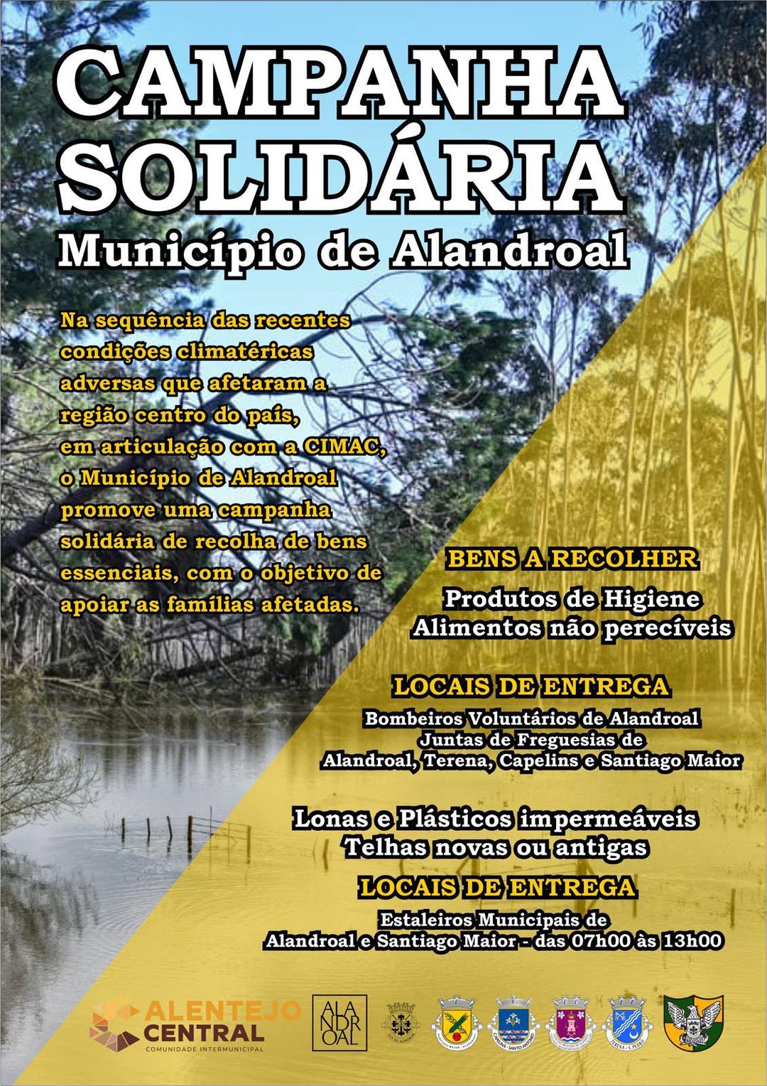 Campanha Solidária 

 Após as consequências das condições climatéricas adversas …