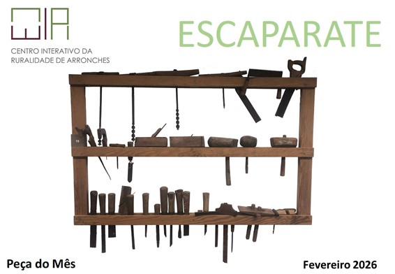 A PEÇA DO MÊS

 Escaparate

Escaparate com ferramentas diversas tais como: serro…