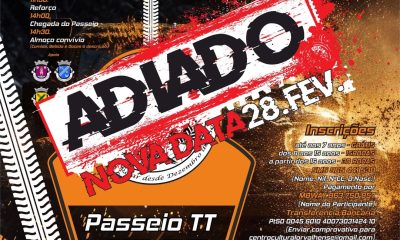 Passeio TT Jipes adiado para dia 28 de fevereiro