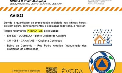 Estradas interditas: