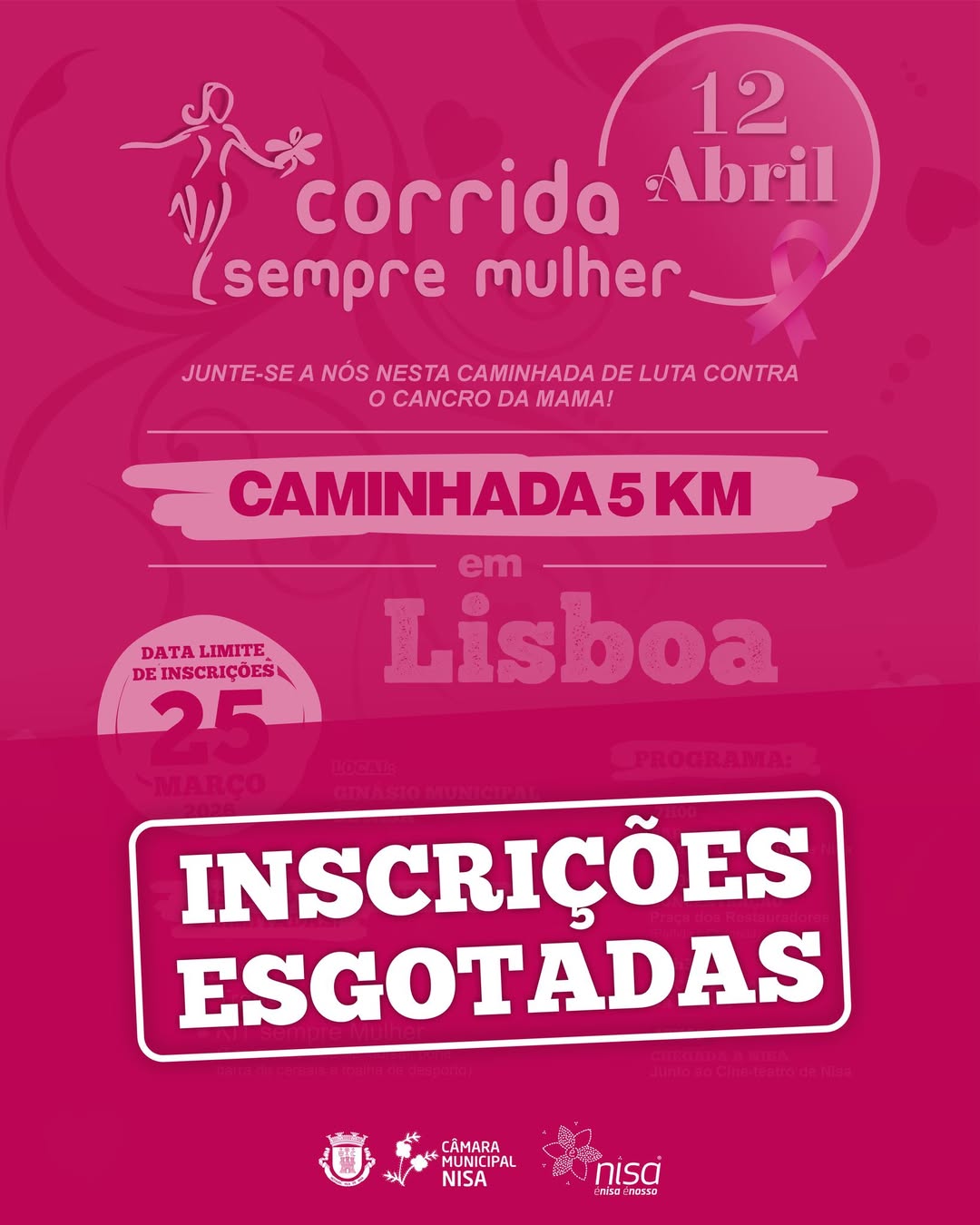 As inscrições disponibilizadas pelo Município de Nisa para participar na Corrida…