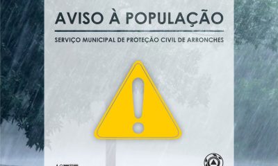 AVISO À POPULAÇÃO

Devido à previsão de condições meteorológicas adversas para o…