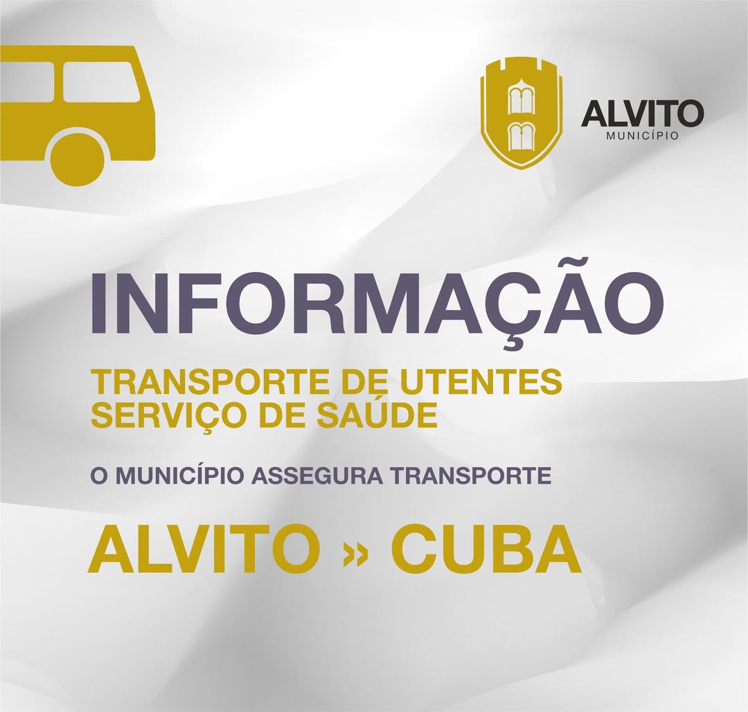 Município de Alvito disponibiliza transporte de utentes para o Centro de Saúde d…