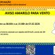 Aviso Amarelo – Vento 
 Entre as 06h00 e as 15h00 de dia 07/02

#municipiodealan…