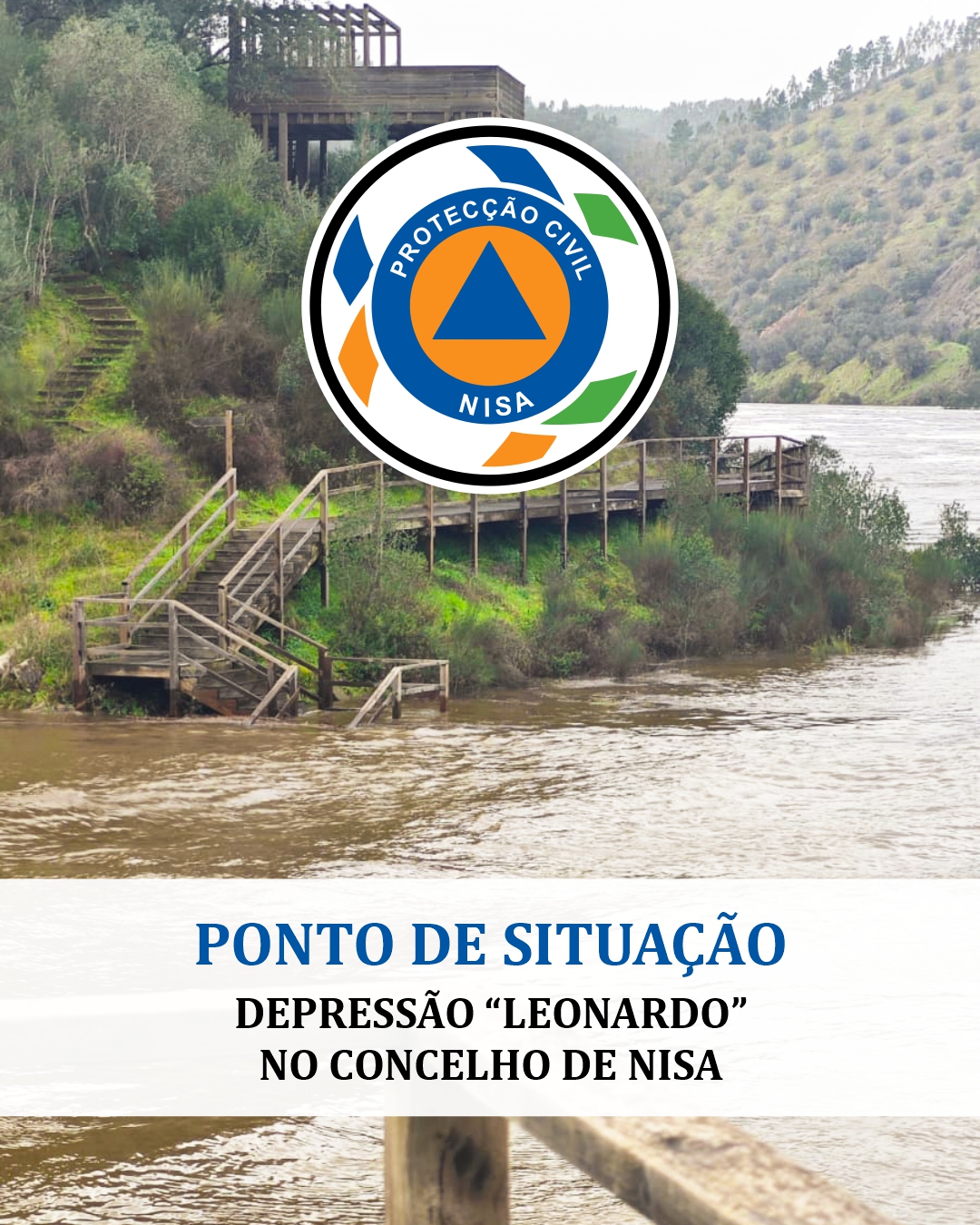 𝐏𝐎𝐍𝐓𝐎 𝐃𝐄 𝐒𝐈𝐓𝐔𝐀𝐂̧𝐀̃𝐎 – 𝐃𝐞𝐩𝐫𝐞𝐬𝐬𝐚̃𝐨 “𝐋𝐞𝐨𝐧𝐚𝐫𝐝𝐨” 

A Câmara Municipal de Nisa inform…