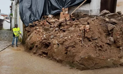 Arez e Amieira do Tejo: Mau tempo agrava cenário com derrocadas e queda de raios