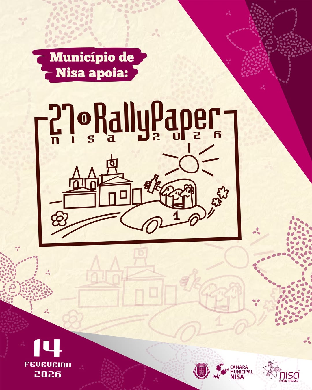 O Município de Nisa apoia o 27.º Rally Paper que se realiza este sábado, 14 de f…