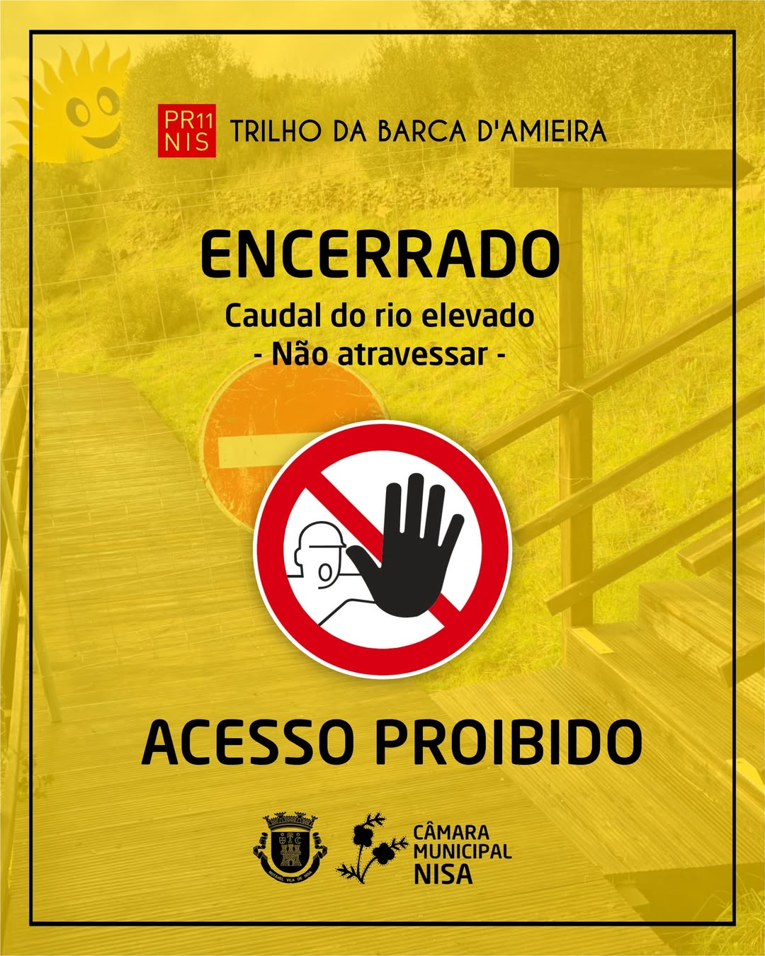 𝐀𝐓𝐄𝐍𝐂̧𝐀̃𝐎 | 𝐏𝐑𝟏𝟏 – 𝐓𝐫𝐢𝐥𝐡𝐨 𝐝𝐚 𝐁𝐚𝐫𝐜𝐚 𝐝’ 𝐀𝐦𝐢𝐞𝐢𝐫𝐚

O trilho já se encontrava interd…