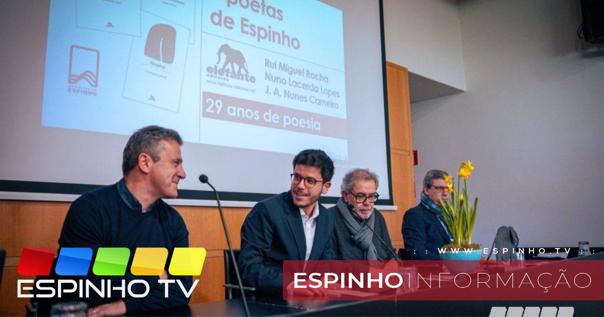 Poesia e identidade local em destaque na Biblioteca Municipal com “3 Poetas de Espinho”