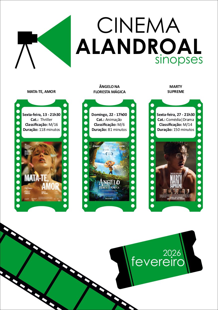 𝐂𝐢𝐧𝐞𝐦𝐚 𝐀𝐥𝐚𝐧𝐝𝐫𝐨𝐚𝐥 

Conheça os filmes que serão exibidos no Fórum Cultural de Ala…