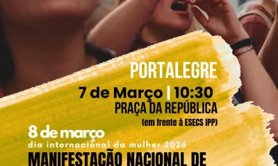 Dia da Mulher em Portalegre com manifestação por direitos sociais e laborais