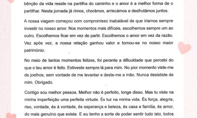𝘾𝒐𝙣𝒄𝙪𝒓𝙨𝒐 𝑬𝙨𝒄𝙧𝒆𝙫𝒂 𝑼𝙢𝒂 𝑪𝙖𝒓𝙩𝒂 𝑫𝙚 𝘼𝒎𝙤𝒓 

O Município agradece a todos os que partici…