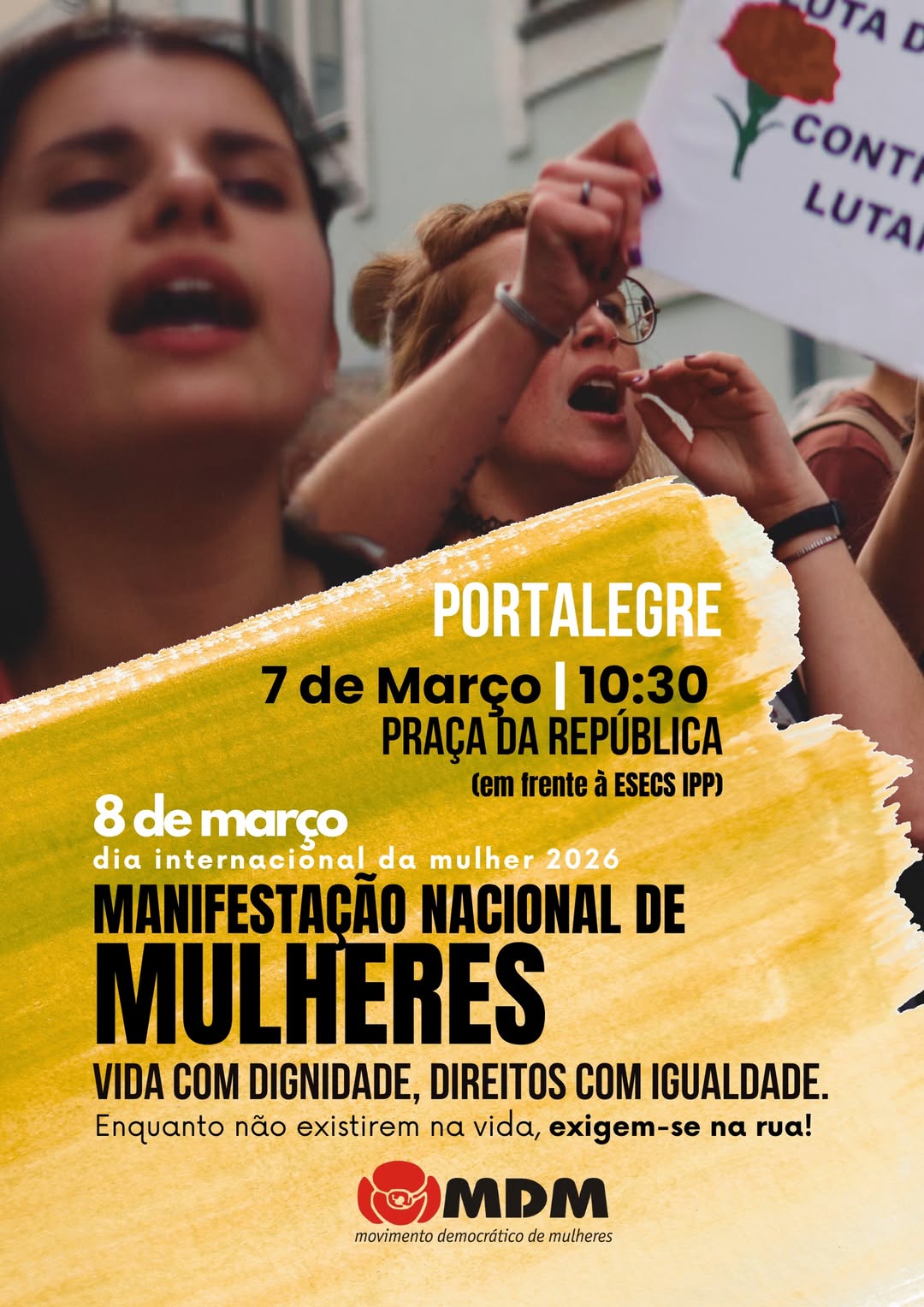 DIVULGAÇÃO

MANIFESTAÇÃO NACIONAL DE MULHERES

Dia 7 de março (sábado), pelas 10…