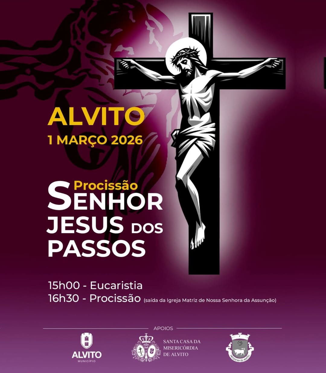 Procissão Senhor Jesus dos Passos, em Alvito, dia 1 de março

A realização da Pr…