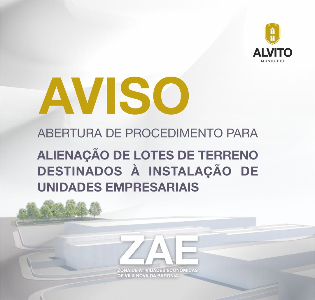 Aviso – Abertura de procedimento para alienação de lotes de terreno destinados à…