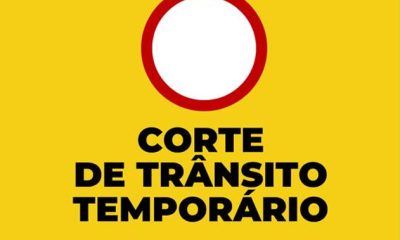 Corte de Trânsito temporário na Av. Luís Bacharel
