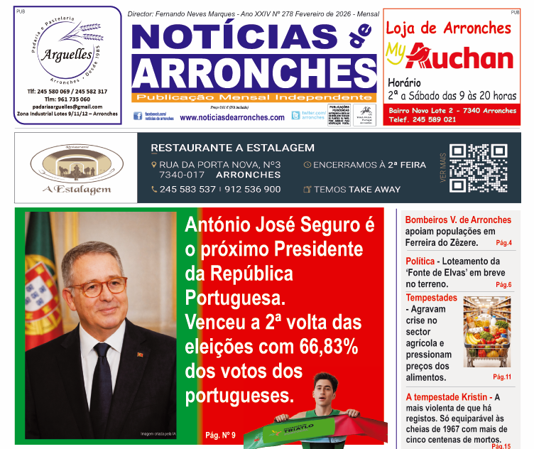 Edição de Fevereiro do Notícias de Arronches