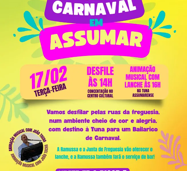 Assumar: Tradição e folia prometem animar as ruas na Terça-feira de Carnaval