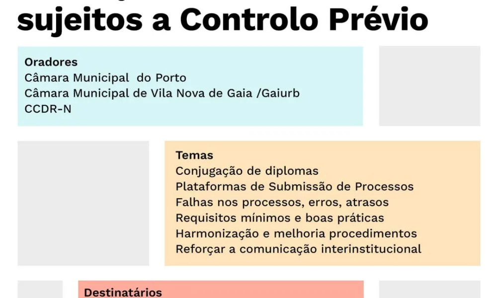 ALTERAÇÃO DE LOCAL 

 SESSÃO DE ESCLARECIMENTOS
Instrução de Processos sujeitos…