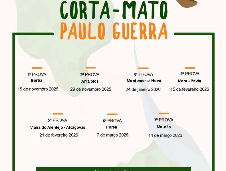 Alcáçovas palco da 5ª prova do Critério Corta-Mato Paulo Guerra 

A vila de Alcá…