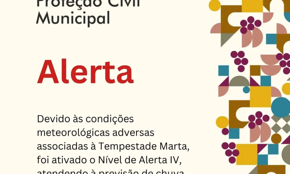 Alerta | Chuva forte e persistente, vento intenso e risco acrescido de ocorrênci…