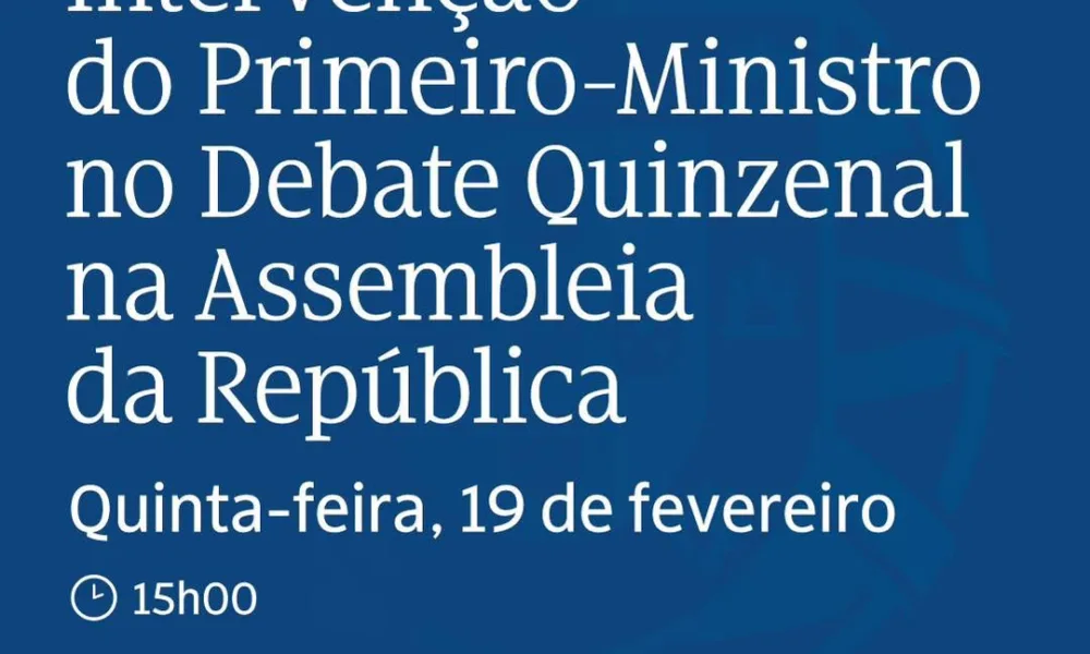 Assista à transmissão em direto da Intervenção do Primeiro-Ministro no Debate Qu…