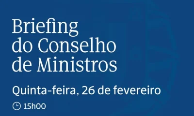 Assista à transmissão em direto do Briefing do Conselho de Ministros nas redes s…