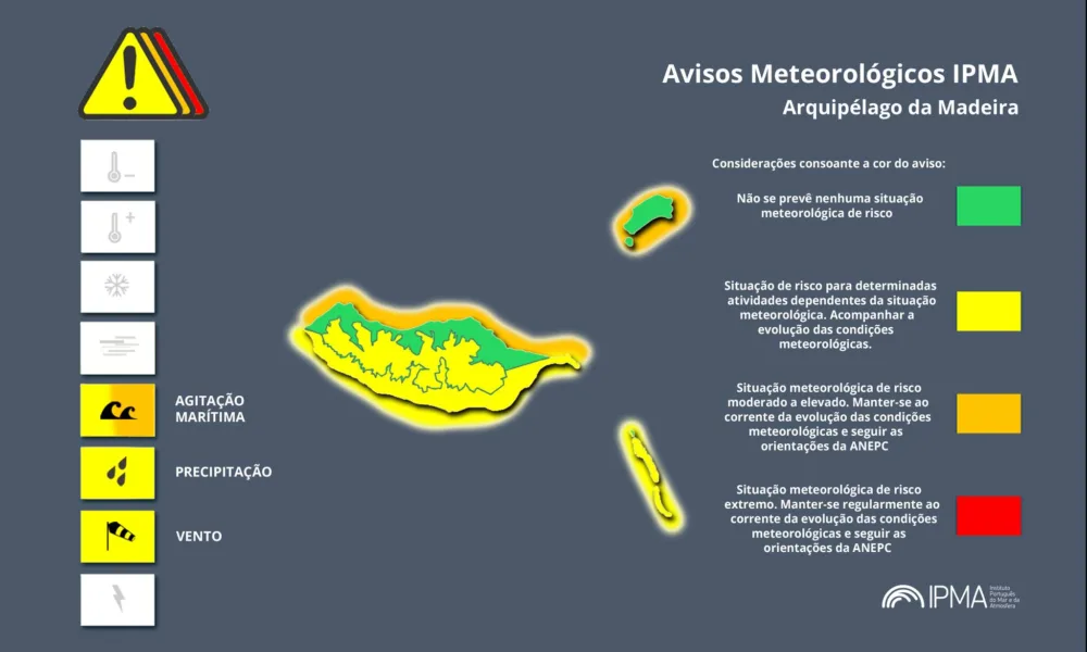 Atenção aos Avisos Meteorológicos para a Madeira:
Agitação Marítima – Amarelo [ …
