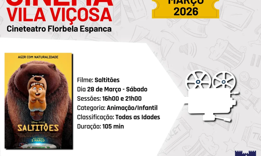 CINEMA 2025 | MÊS DE MARÇO | BILHETES JÁ À VENDA
 Filme em Exibição Saltitões  …