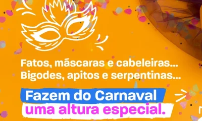 Carnaval é tempo de brincar, rir e criar memórias. Sempre em segurança!
Para as …