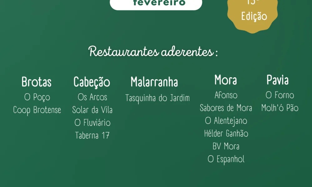 O sabor da tradição: Mora promove o “Mês das Migas” com animação musical ao vivo