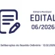 Deliberações da Reunião Ordinária – 12.02.2026
 Edital n.º 06/2026 da Câmara Mu…
