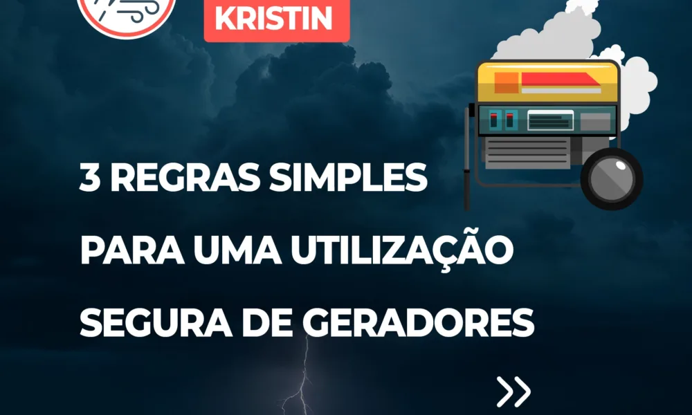 Devido à tempestade Kristin poderá surgir a necessidade de utilizar geradores pa…