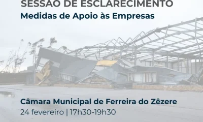 Ferreira do Zêzere apresenta apoios a empresas afetadas pelas tempestades