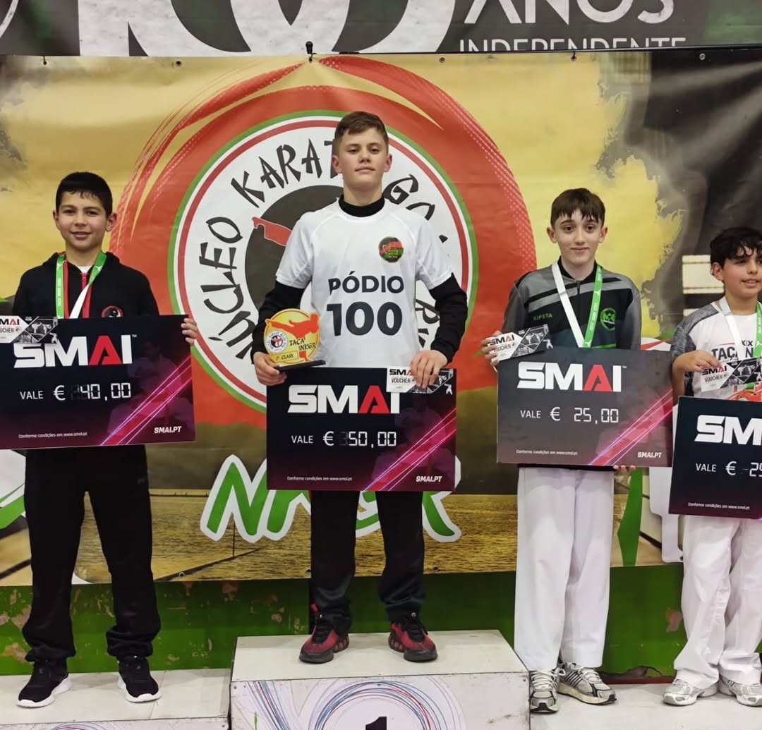 Jovem atleta de Penafiel conquista centésimo pódio da carreira em torneio nacional no Seixal