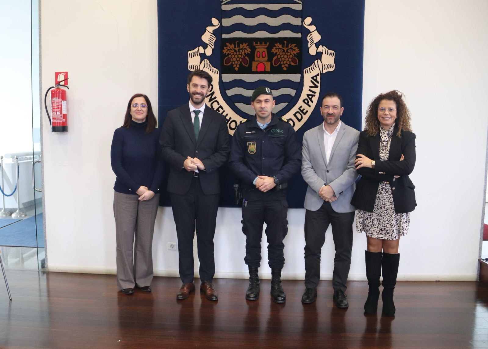 Novo comandante da GNR de Castelo de Paiva apresenta cumprimentos ao presidente da Câmara