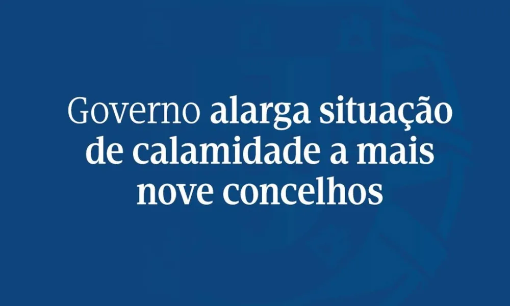O Governo decidiu prolongar a situação de calamidade até 8 de fevereiro e alarga…