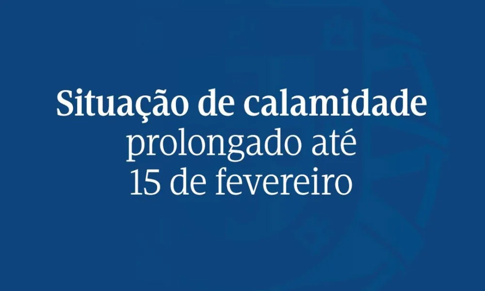 O Governo decidiu prolongar a situação de calamidade para garantir a mobilização…