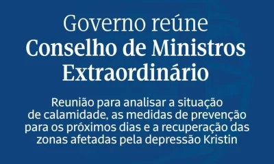 O Governo vai reunir-se este domingo em Conselho de Ministros Extraordinário par…