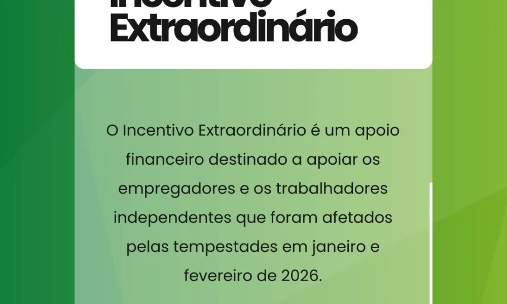 O Incentivo Extraordinário é um apoio financeiro destinado a apoiar os empregad…