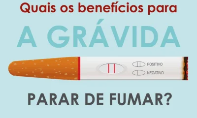 Se está grávida, parar de fumar tem benefícios para si e para o bebé. Lembre-se:…