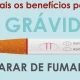 Se está grávida, parar de fumar tem benefícios para si e para o bebé. Lembre-se:…