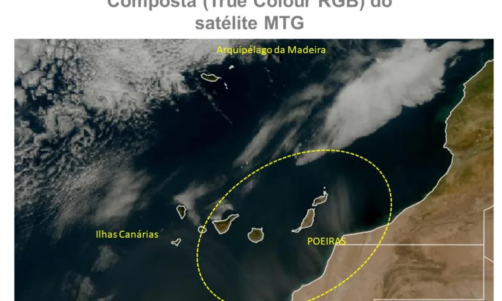 #Tempo #Poeiras

 Poeiras em suspensão sobre o arquipélago da Madeira e em Portu…