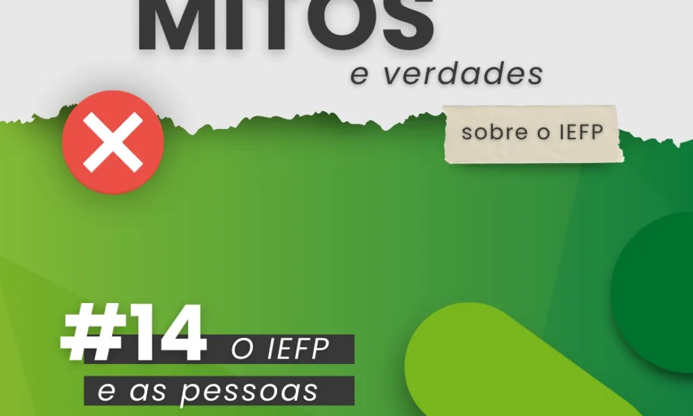 Vamos esclarecer mais um Mito sobre o IEFP?  
O IEFP também apoia pessoas empreg…