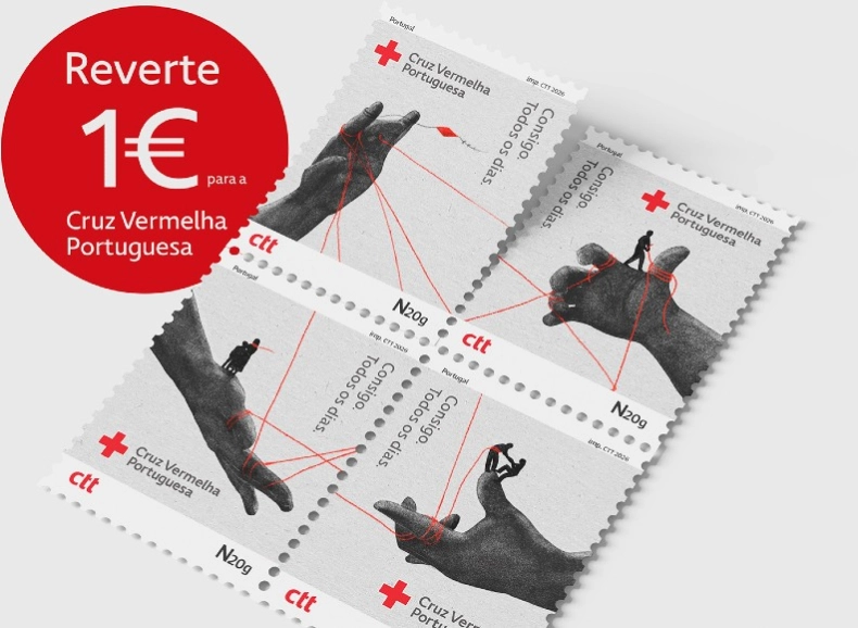 Cruz Vermelha e CTT lançam selos exclusivos para celebrar 161 anos de missão