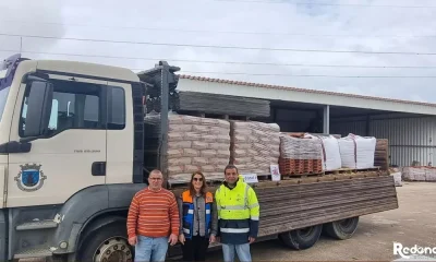Redondo solidário: Município envia dois camiões de materiais para ajudar Leiria