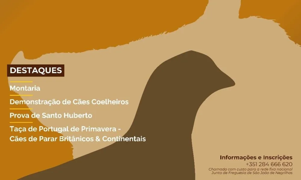 São João de Negrilhos celebra tradição da caça com II Feira Cinegética este fim de semana